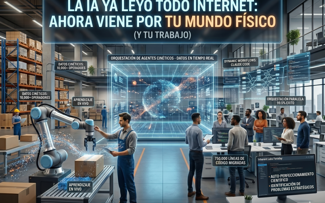 La IA ya leyó todo internet y ahora viene por tu mundo físico y tu trabajo