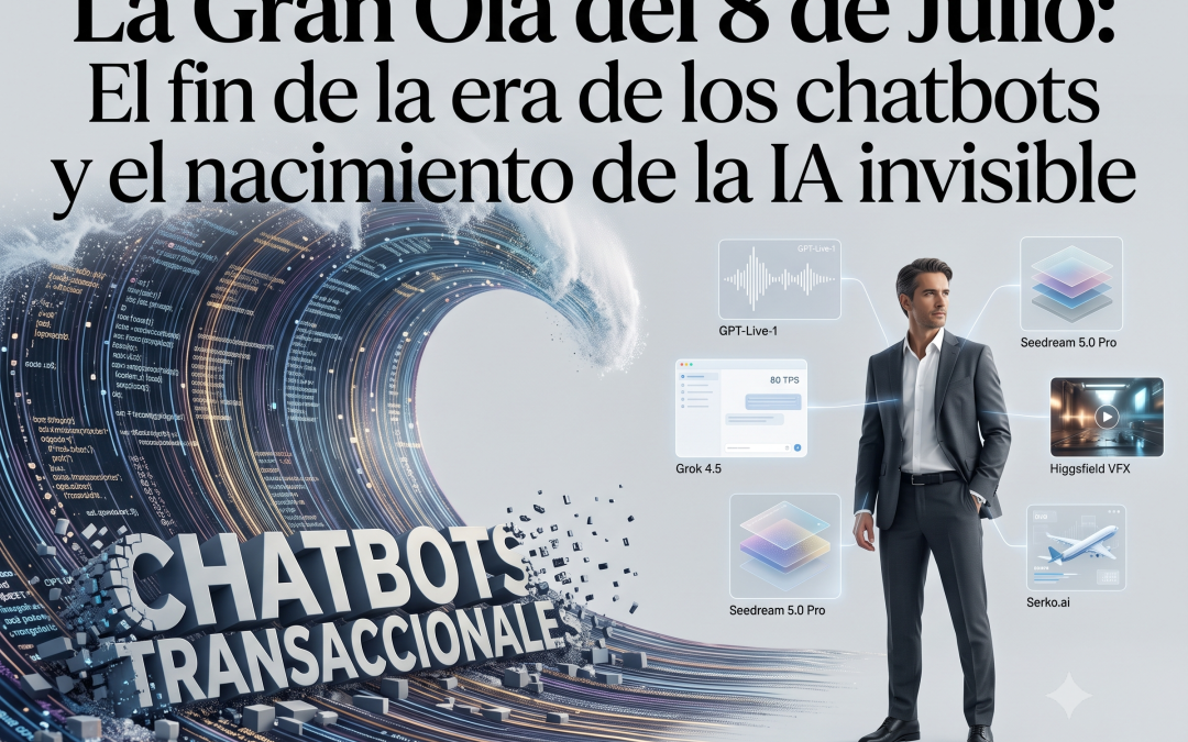 La Gran Ola del 8 de Julio: El fin de la era de los chatbots y el nacimiento de la IA invisible